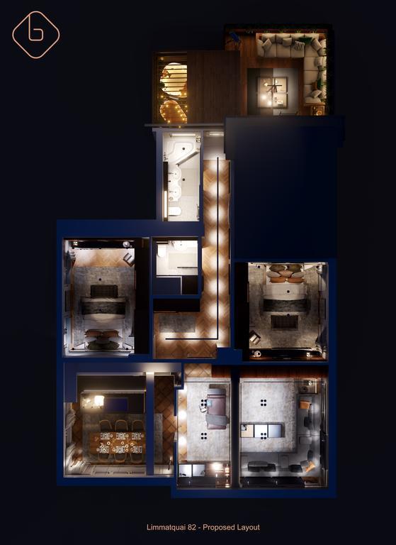 Le Bijou Lq82 Spectacular Limmatview Penthouse Daire Zürih Dış mekan fotoğraf
